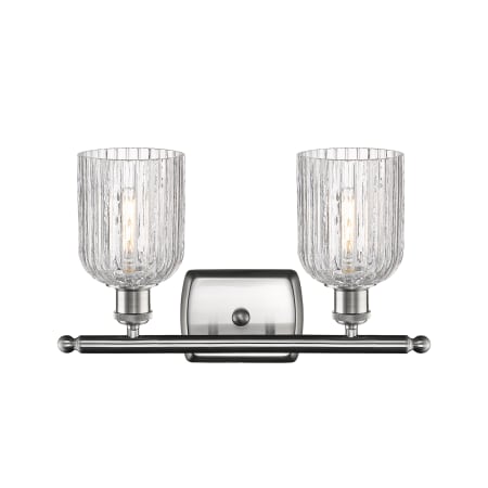 A large image of the Innovations Lighting 516-2W-10-15-Bridal Veil-Bathroom Vanity Light Alternate Image