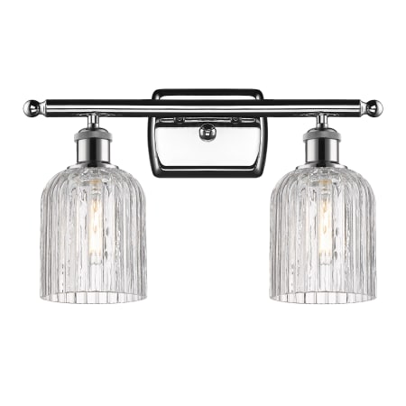 A large image of the Innovations Lighting 516-2W-10-15-Bridal Veil-Bathroom Vanity Light Alternate Image