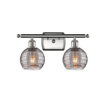 A large image of the Innovations Lighting 516-2W-10-16 Athens Deco Swirl Vanity Alternate Image