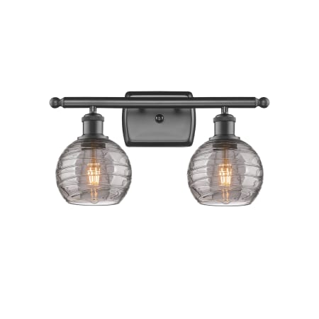 A large image of the Innovations Lighting 516-2W-10-16 Athens Deco Swirl Vanity Alternate Image