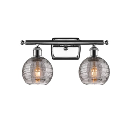 A large image of the Innovations Lighting 516-2W-10-16 Athens Deco Swirl Vanity Alternate Image