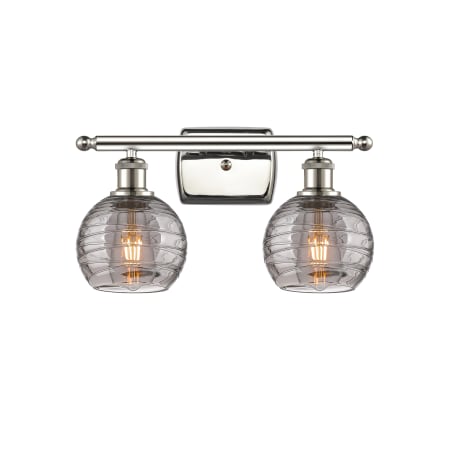 A large image of the Innovations Lighting 516-2W-10-16 Athens Deco Swirl Vanity Alternate Image