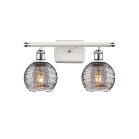 A large image of the Innovations Lighting 516-2W-10-16 Athens Deco Swirl Vanity Alternate Image