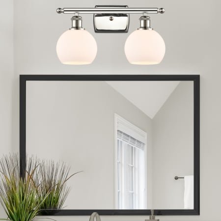 A large image of the Innovations Lighting 516-2W-10-16 Athens Vanity Alternate Image