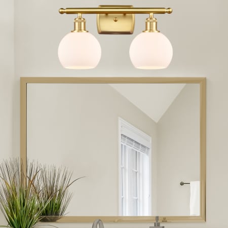 A large image of the Innovations Lighting 516-2W-10-16 Athens Vanity Alternate Image