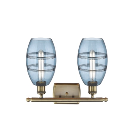 A large image of the Innovations Lighting 516-2W-10-16-Vaz-Bathroom Vanity Light Alternate Image