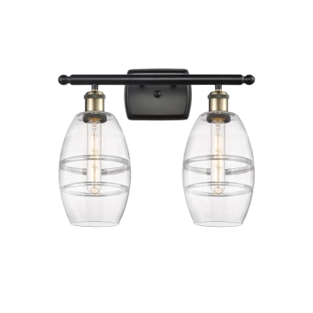 A large image of the Innovations Lighting 516-2W-10-16-Vaz-Bathroom Vanity Light Alternate Image