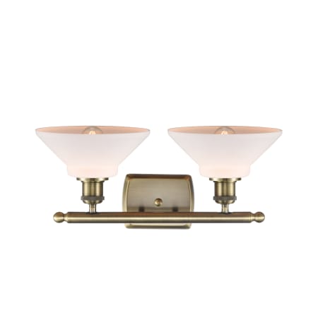 A large image of the Innovations Lighting 516-2W-10-18 Orwell Vanity Alternate Image