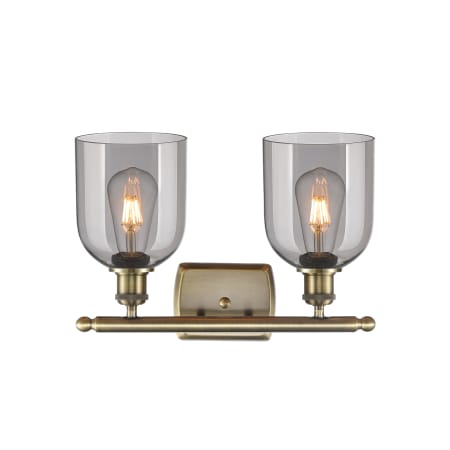 A large image of the Innovations Lighting 516-2W-11-16-Bella-Bathroom Vanity Light Alternate Image