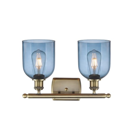 A large image of the Innovations Lighting 516-2W-11-16-Bella-Bathroom Vanity Light Alternate Image