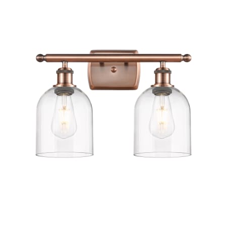 A large image of the Innovations Lighting 516-2W-11-16-Bella-Bathroom Vanity Light Alternate Image