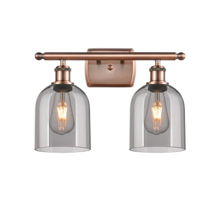 A large image of the Innovations Lighting 516-2W-11-16-Bella-Bathroom Vanity Light Alternate Image