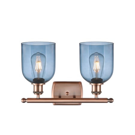 A large image of the Innovations Lighting 516-2W-11-16-Bella-Bathroom Vanity Light Alternate Image