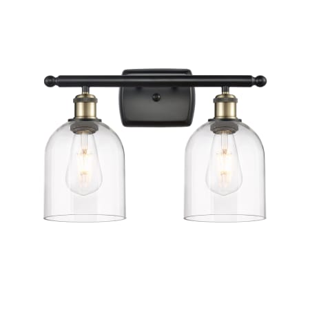 A large image of the Innovations Lighting 516-2W-11-16-Bella-Bathroom Vanity Light Alternate Image