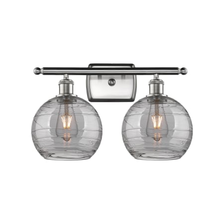 A large image of the Innovations Lighting 516-2W-11-18 Athens Deco Swirl Vanity Alternate Image