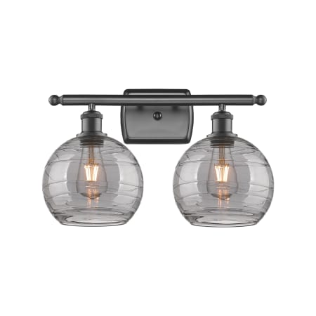 A large image of the Innovations Lighting 516-2W-11-18 Athens Deco Swirl Vanity Alternate Image