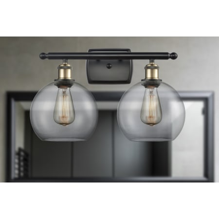 A large image of the Innovations Lighting 516-2W-11-18 Athens Vanity Alternate Image