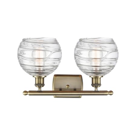 A large image of the Innovations Lighting 516-2W-11-18 Athens Vanity Alternate Image