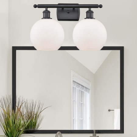 A large image of the Innovations Lighting 516-2W-11-18 Athens Vanity Alternate Image