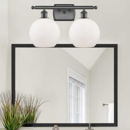 A large image of the Innovations Lighting 516-2W-11-18 Athens Vanity Alternate Image