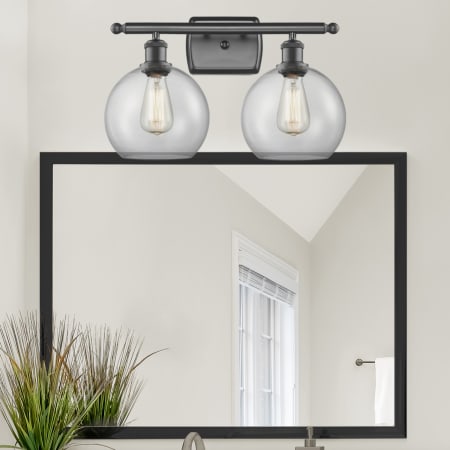 A large image of the Innovations Lighting 516-2W-11-18 Athens Vanity Alternate Image