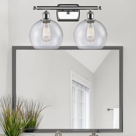 A large image of the Innovations Lighting 516-2W-11-18 Athens Vanity Alternate Image