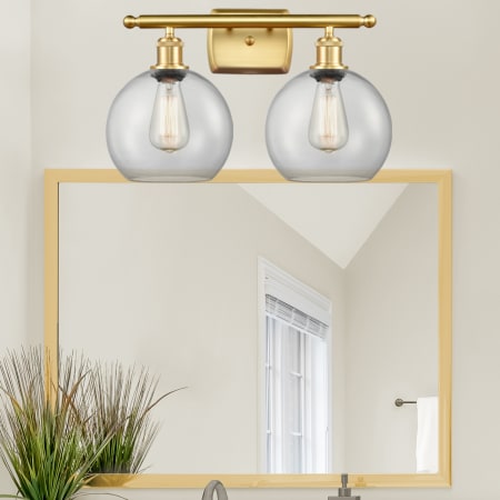 A large image of the Innovations Lighting 516-2W-11-18 Athens Vanity Alternate Image