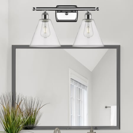 A large image of the Innovations Lighting 516-2W-11-18 Berkshire Vanity Alternate Image