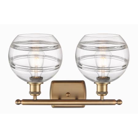 A large image of the Innovations Lighting 516-2W-11-18-Rochester-Bathroom Vanity Light Alternate Image