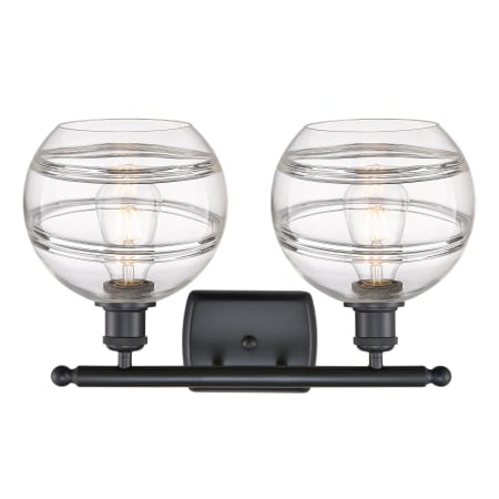 A large image of the Innovations Lighting 516-2W-11-18-Rochester-Bathroom Vanity Light Alternate Image