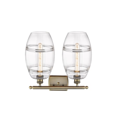 A large image of the Innovations Lighting 516-2W-11-18-Vaz-Bathroom Vanity Light Alternate Image