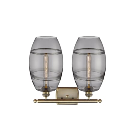 A large image of the Innovations Lighting 516-2W-11-18-Vaz-Bathroom Vanity Light Alternate Image