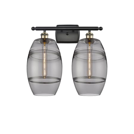 A large image of the Innovations Lighting 516-2W-11-18-Vaz-Bathroom Vanity Light Alternate Image