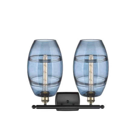 A large image of the Innovations Lighting 516-2W-11-18-Vaz-Bathroom Vanity Light Alternate Image