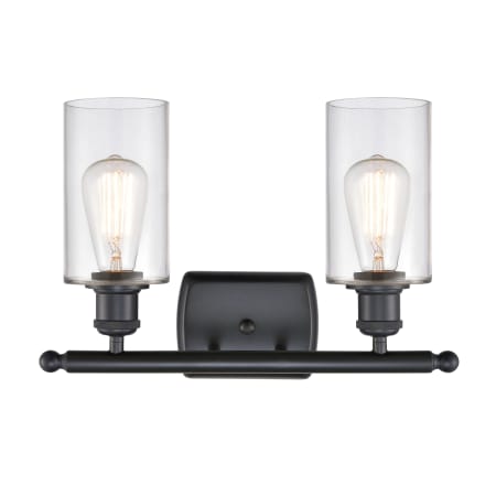 A large image of the Innovations Lighting 516-2W-12-16 Clymer Vanity Alternate Image