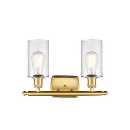 A large image of the Innovations Lighting 516-2W-12-16 Clymer Vanity Alternate Image