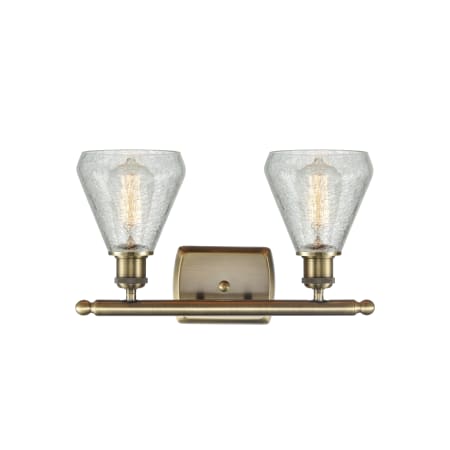 A large image of the Innovations Lighting 516-2W-12-16 Conesus Vanity Alternate Image