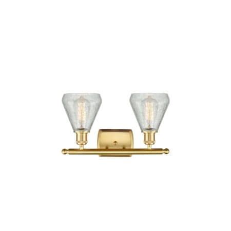 A large image of the Innovations Lighting 516-2W-12-16 Conesus Vanity Alternate Image