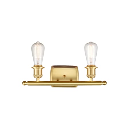 A large image of the Innovations Lighting 516-2W-7-16 Bare Bulb Vanity Alternate image