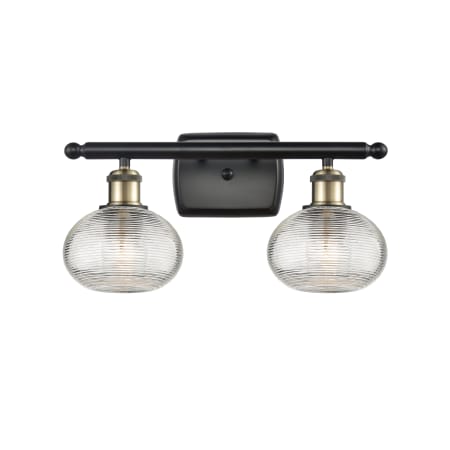 A large image of the Innovations Lighting 516-2W-8-16 Ithaca Vanity Alternate Image