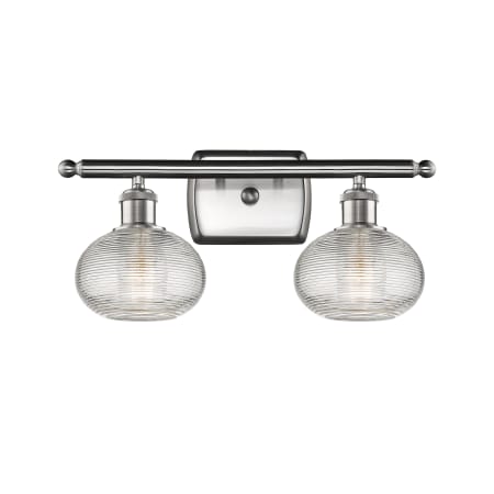 A large image of the Innovations Lighting 516-2W-8-16 Ithaca Vanity Alternate Image