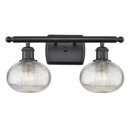 A large image of the Innovations Lighting 516-2W-8-16 Ithaca Vanity Alternate Image