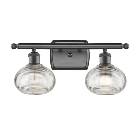 A large image of the Innovations Lighting 516-2W-8-16 Ithaca Vanity Alternate Image