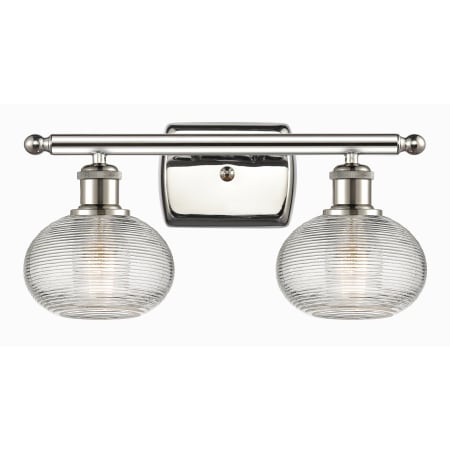 A large image of the Innovations Lighting 516-2W-8-16 Ithaca Vanity Alternate Image