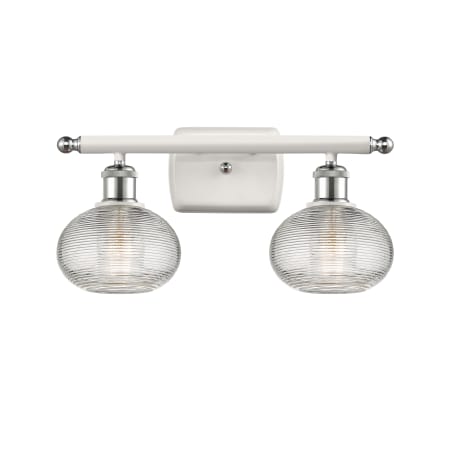 A large image of the Innovations Lighting 516-2W-8-16 Ithaca Vanity Alternate Image