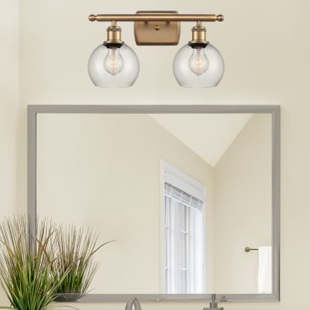 A large image of the Innovations Lighting 516-2W-9-16 Athens Vanity Alternate Image