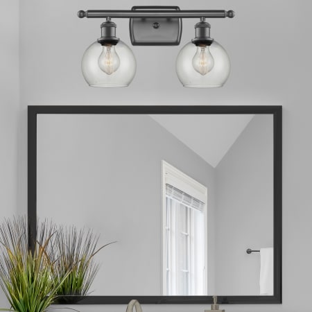 A large image of the Innovations Lighting 516-2W-9-16 Athens Vanity Alternate Image