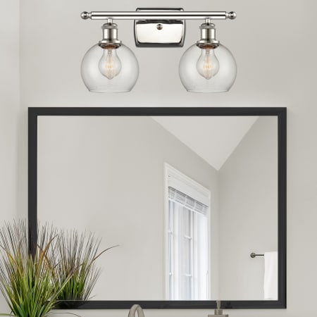 A large image of the Innovations Lighting 516-2W-9-16 Athens Vanity Alternate Image