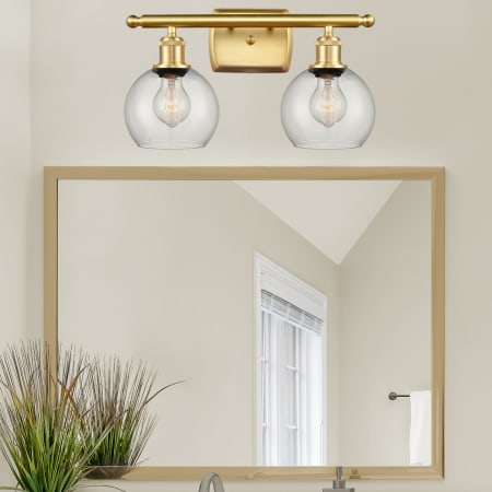 A large image of the Innovations Lighting 516-2W-9-16 Athens Vanity Alternate Image