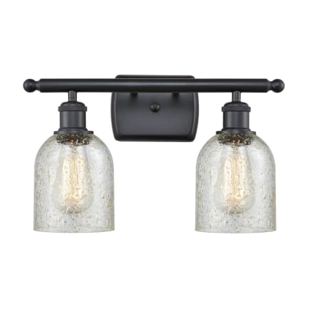 A large image of the Innovations Lighting 516-2W Caledonia Matte Black / Mica